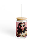 Stylish Sipper Glass, 16oz, Unique Drinkware - Goddess Vibes