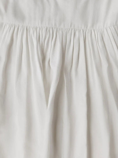 V - Neck Lace Flounce Sleeve Top - Goddess Vibes