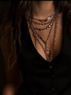 Velvet Button - Down Vest Coat - Crowned Energy CO.