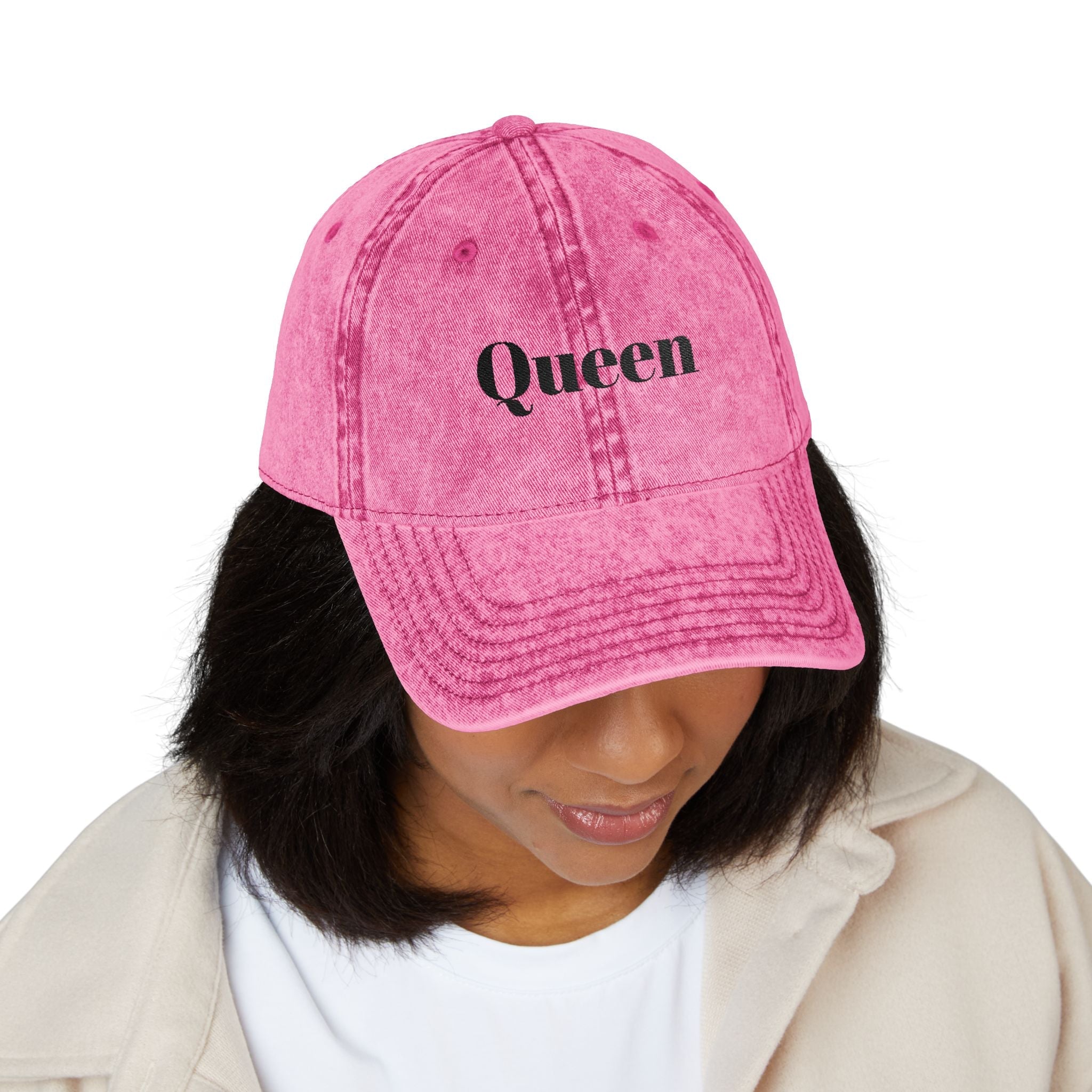 Vintage Embroidered Cap | Trendy Fashion Hat, Queen Cap for Women - Goddess Vibes