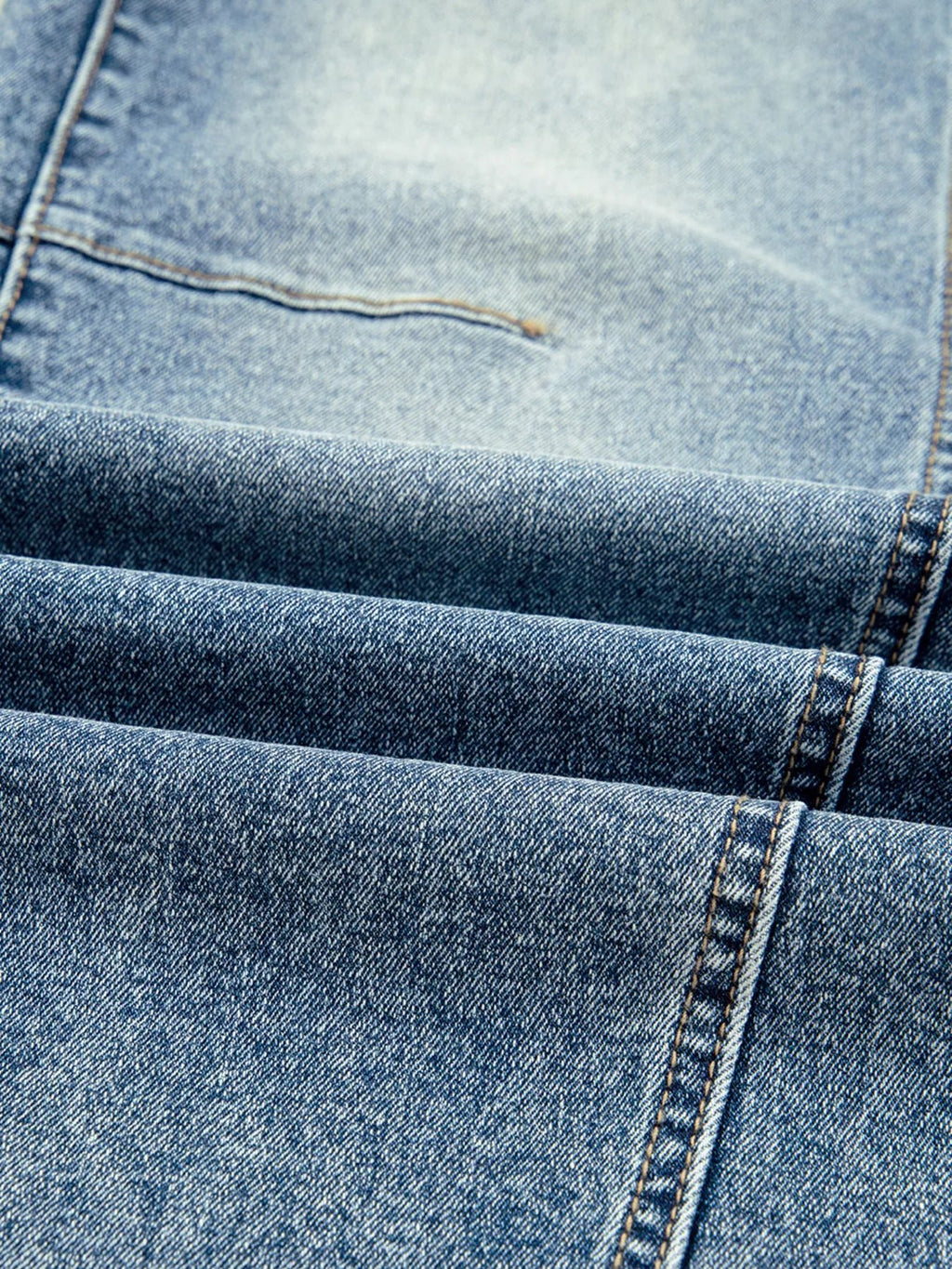 Vintage Washed Seam Detail Shift Jeans - Crowned Energy CO.