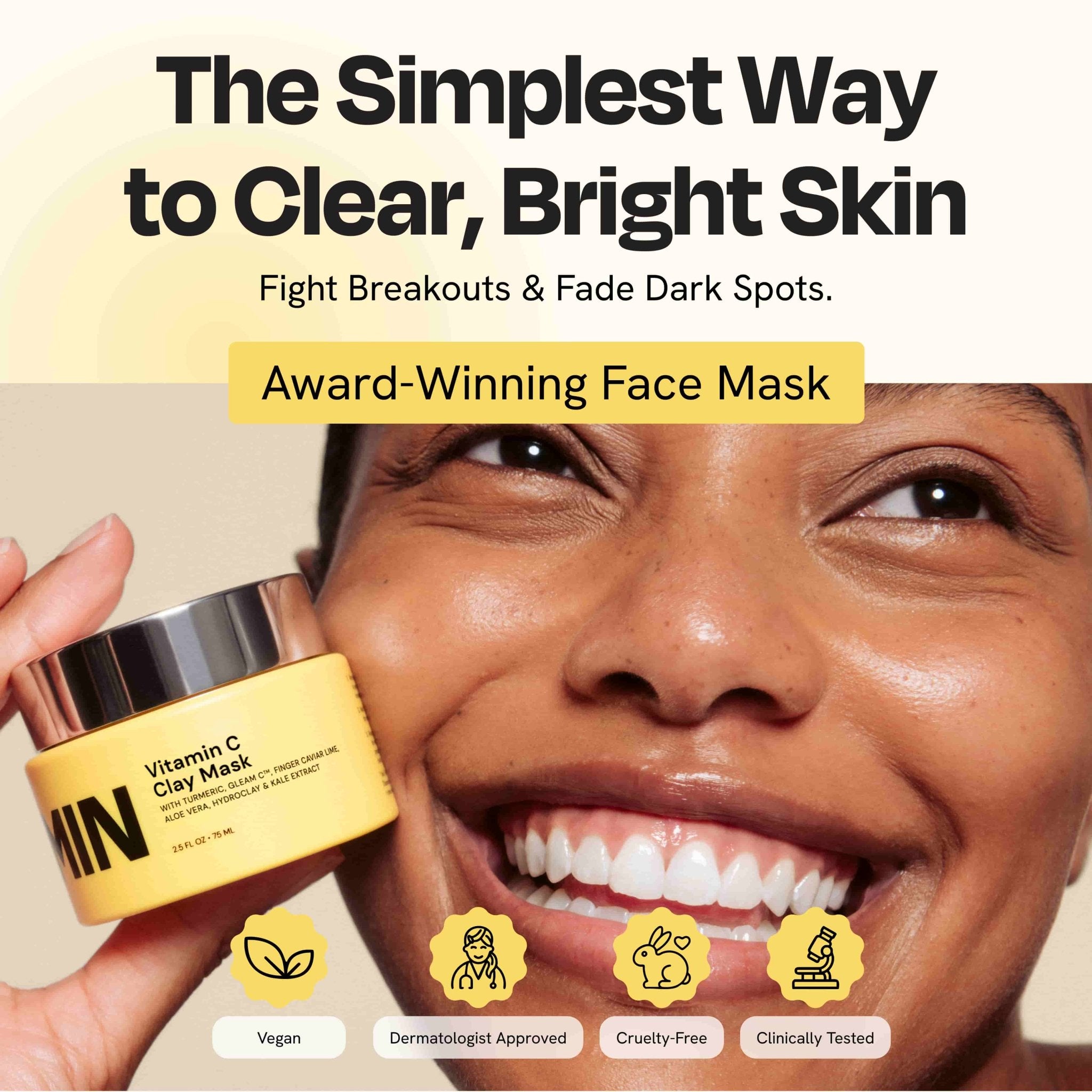 Vitamin C Clay Mask - Crowned Energy CO.