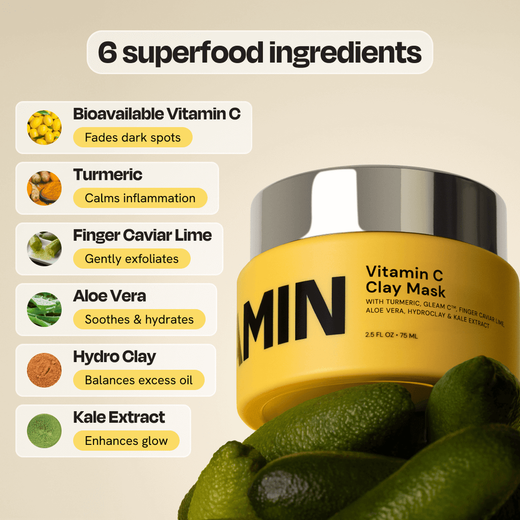 Vitamin C Clay Mask - Crowned Energy CO.