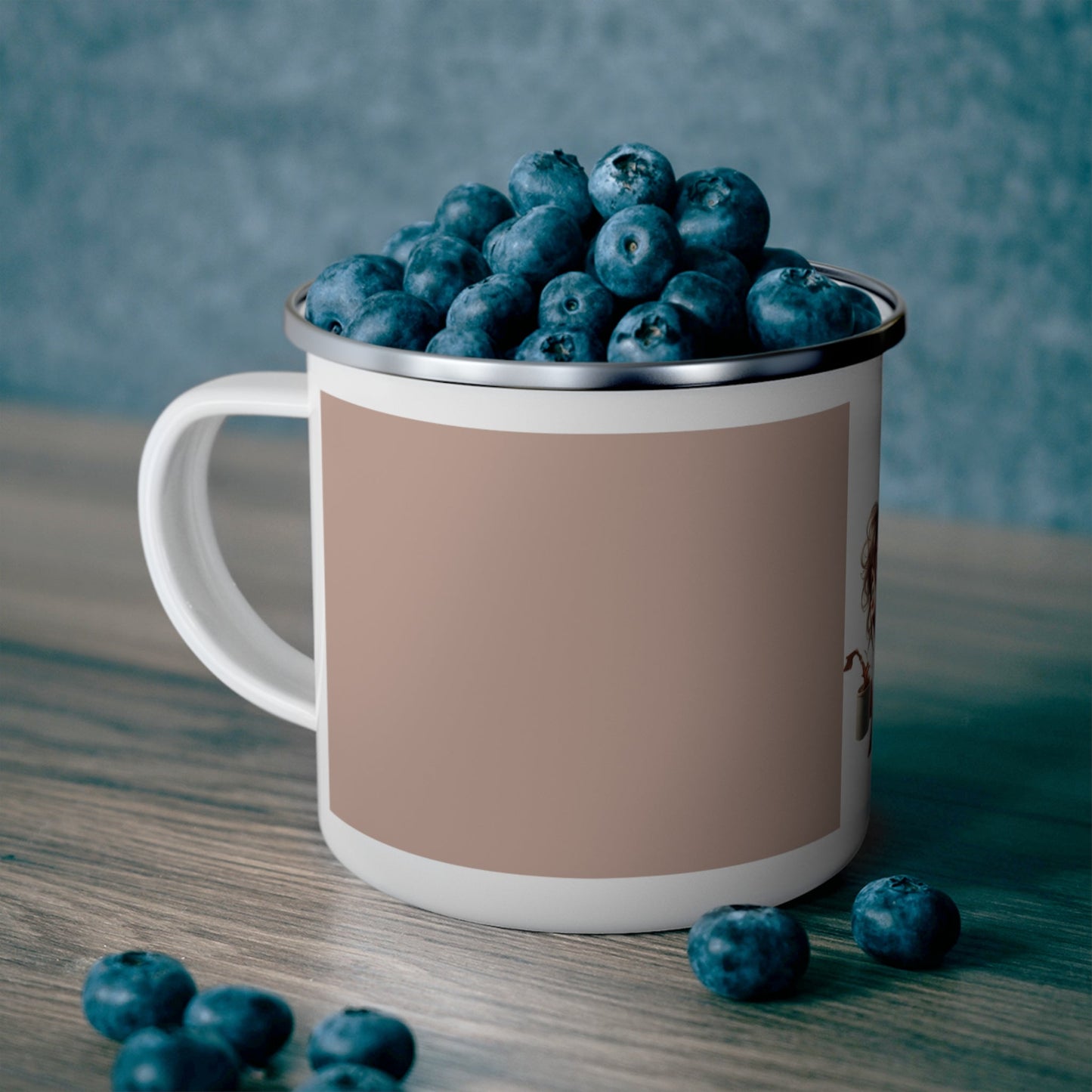 Whimsical Enamel Camping Mug, Nature Lover Gift, Cozy Cabin Drinkware, Travel Mug for Adventurers, Cute Mug for Coffee Lovers, Outdoor [...] - Goddess Vibes