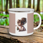 Crowned Energy CO. 12oz Printify Mug Whimsical Enamel Camping Mug, Nature Lover Gift, Cozy Cabin Drinkware, Travel Mug for Adventurers, Cute Mug for Coffee Lovers, Outdoor [...]