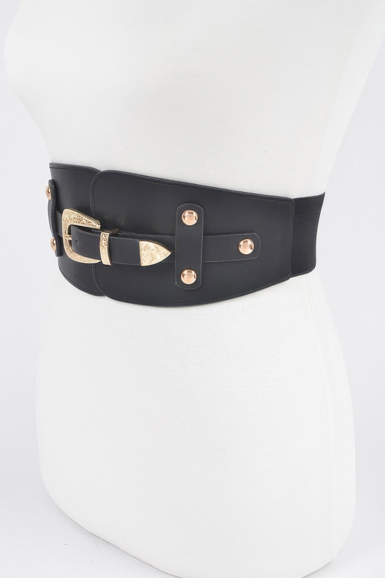 Wide Belt Buckle Plus Size Elastic Belt - Crowned Energy CO.
