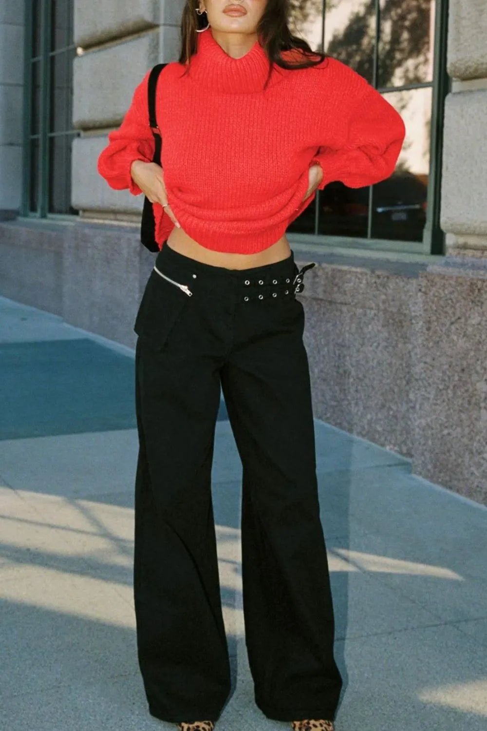 Wide Leg Jeans with Pockets - Crowned Energy CO.