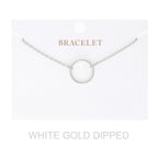 Women's Gold Dipped Open Circle Bracelet - Goddess Vibes