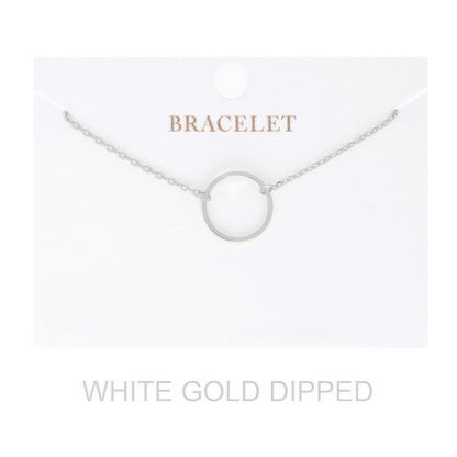 Women's Gold Dipped Open Circle Bracelet - Goddess Vibes