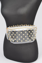 Women's Rhinestone Mesh Fanny Pack - Goddess Vibes