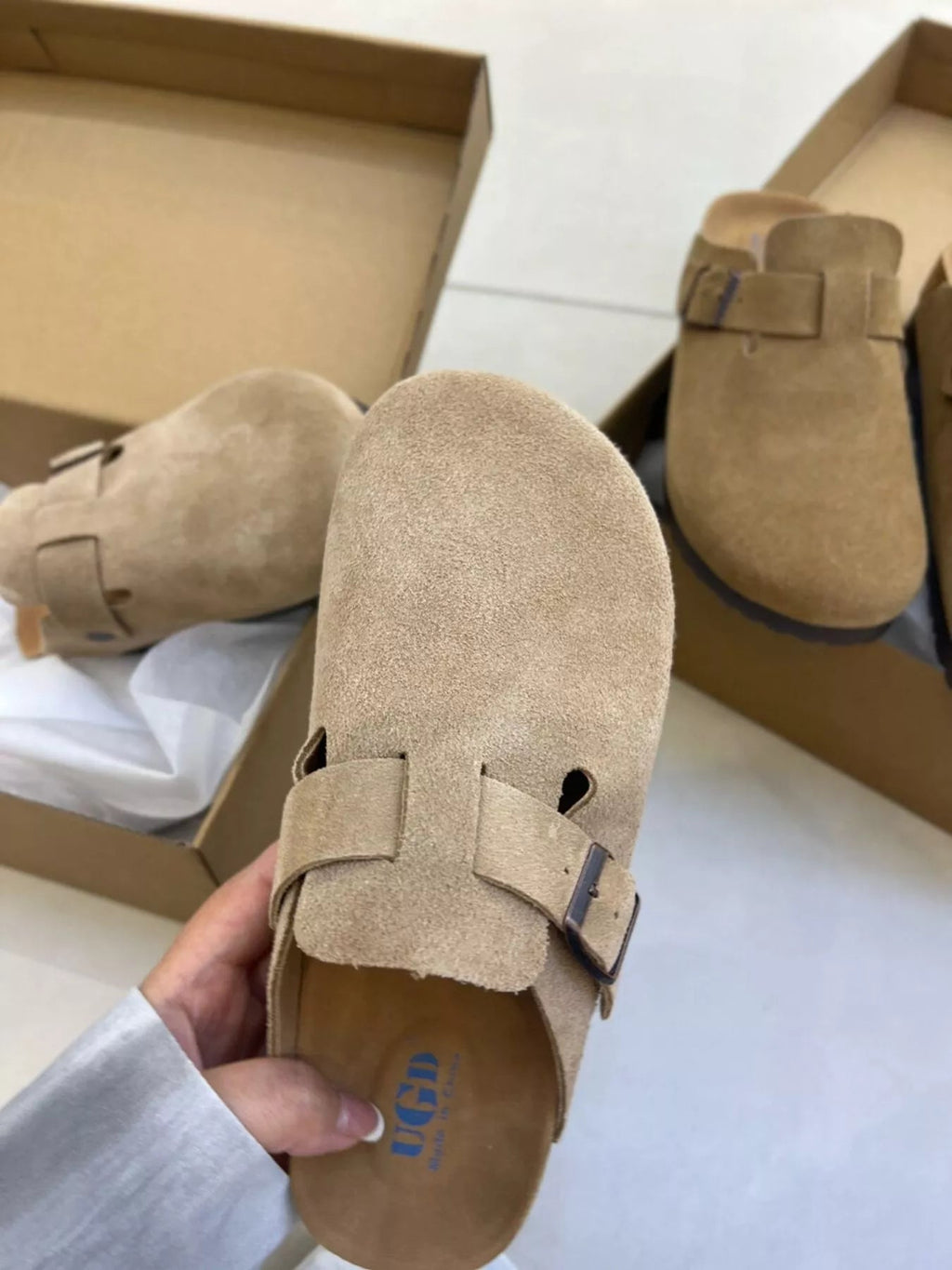Women’s Round Toe Buckle Slip - On Flats - Crowned Energy CO.
