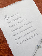 You Are Not Your Thoughts // Mental Wellbeing Print - Crowned Energy CO.