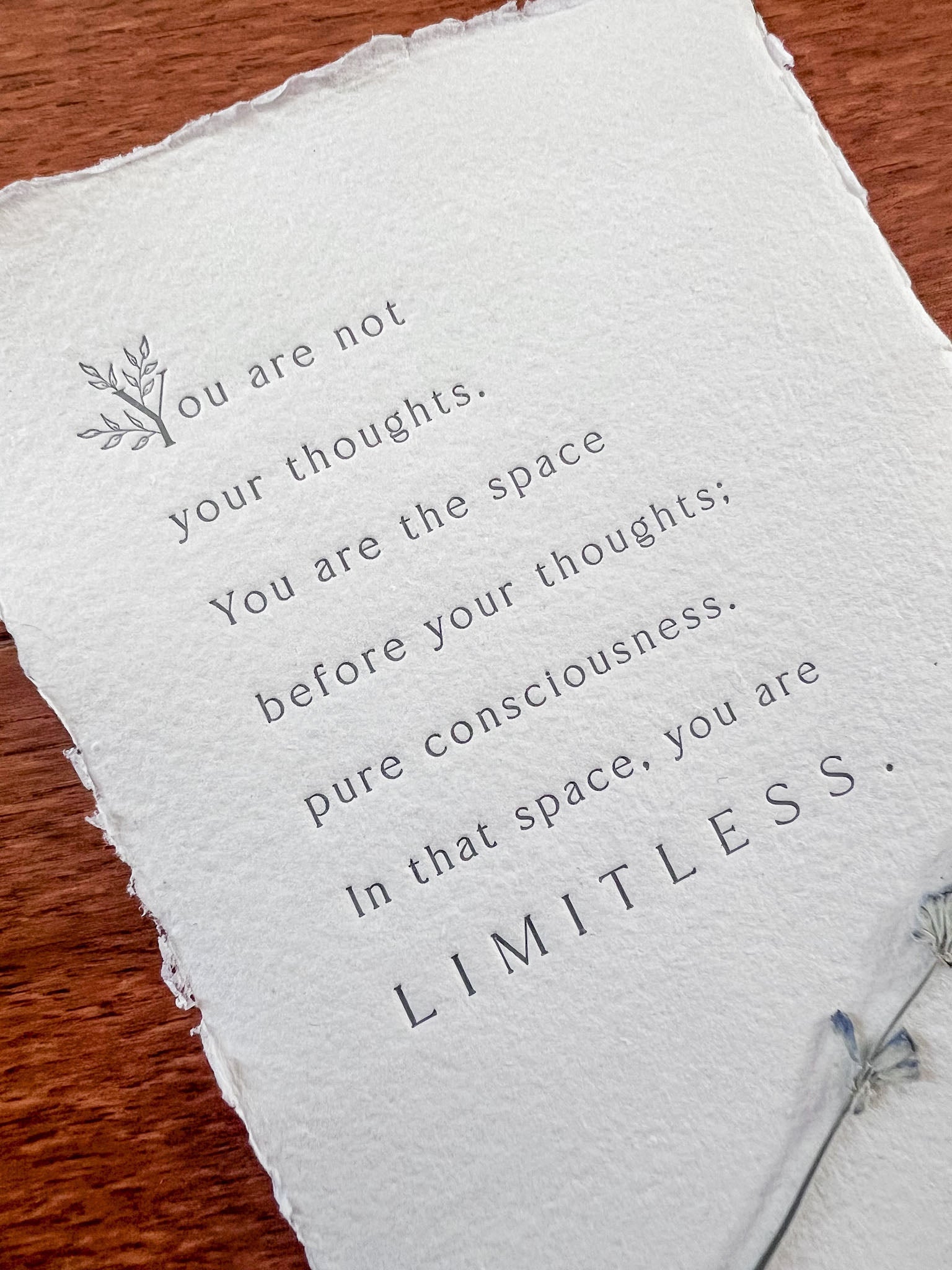 You Are Not Your Thoughts // Mental Wellbeing Print - Crowned Energy CO.