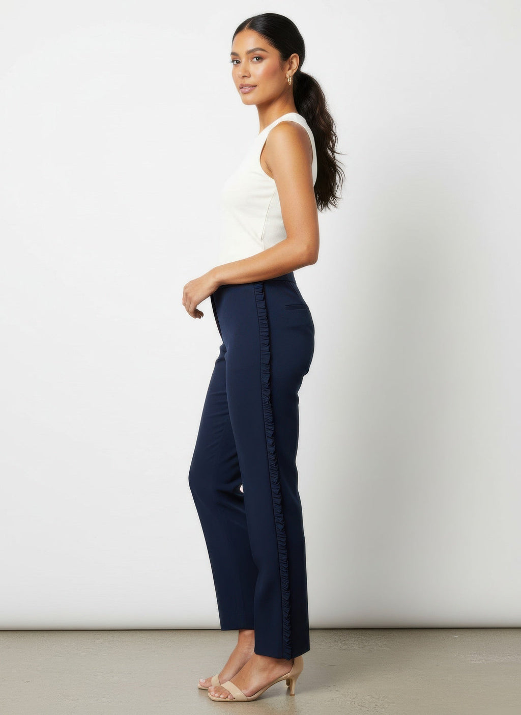 Zac & Rachel Solid Ankle Pants - Crowned Energy CO.