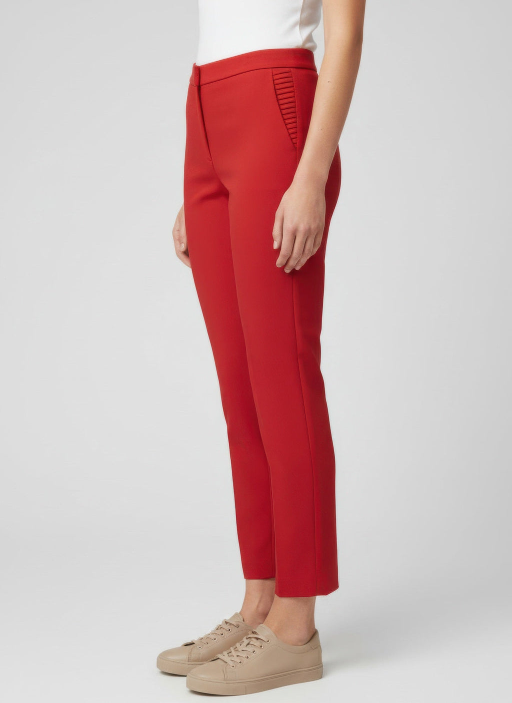 Zac & Rachel Solid Ankle Pants - Crowned Energy CO.