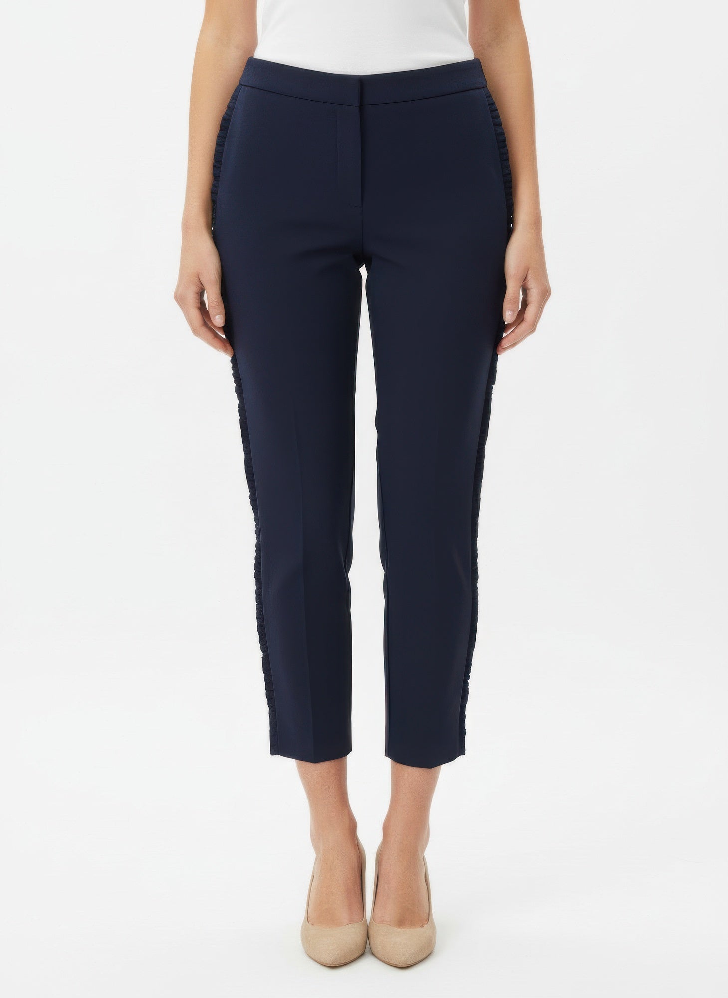 Zac & Rachel Solid Ankle Pants - Crowned Energy CO.