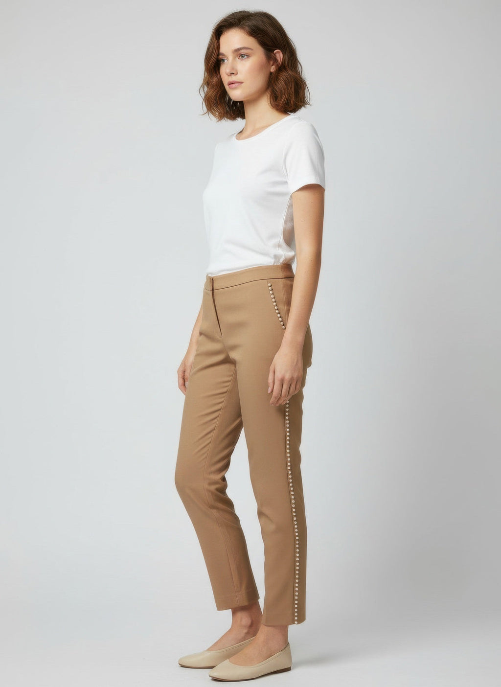 Zac & Rachel Solid Ankle Pants - Crowned Energy CO.